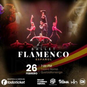 Preventa de entradas para la presentación del Ballet Flamenco Español en Guatemala 
