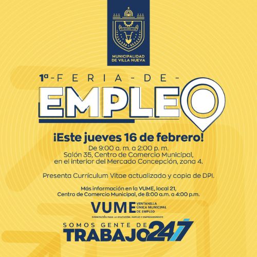 Primera feria de empleos en Villa Nueva 2023