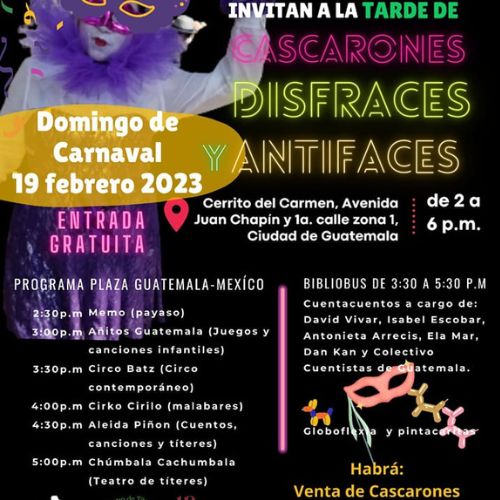 Tarde de carnaval en Ciudad de Guatemala 2023