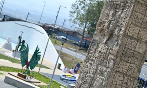 Área de fotos y arte del Parque la Paz