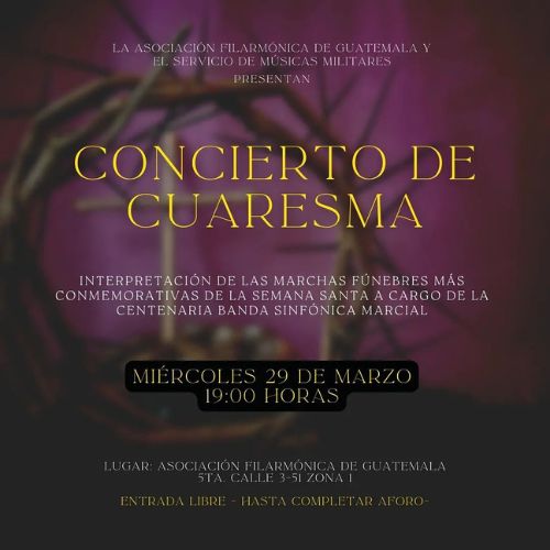 Concierto de Cuaresma de la Asociación Filarmónica de Guatemala 2023