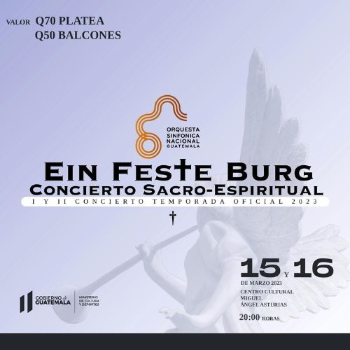 Ein Feste Burg, conciertos sacro-espirituales de la Orquesta Sinfónica Nacional 2023