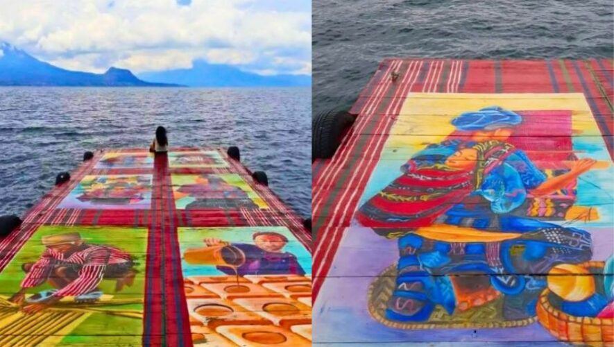 El muelle que rinde homenaje a artesanos guatemaltecos en San Antonio Palopó