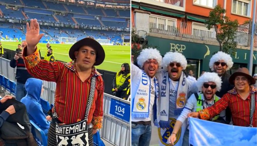Guatemalteco fue sensación por usar su traje regional en un partido del Real Madrid
