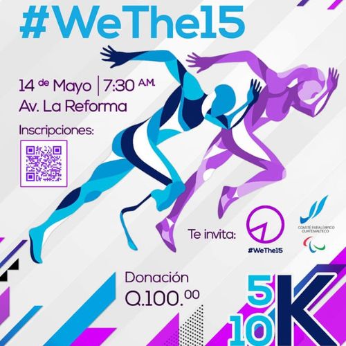I Carrera Paralímpica WeThe15 en Ciudad Guatemala 2023