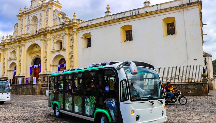 La Antigua tiene nuevos buses eléctricos y ecológicos
