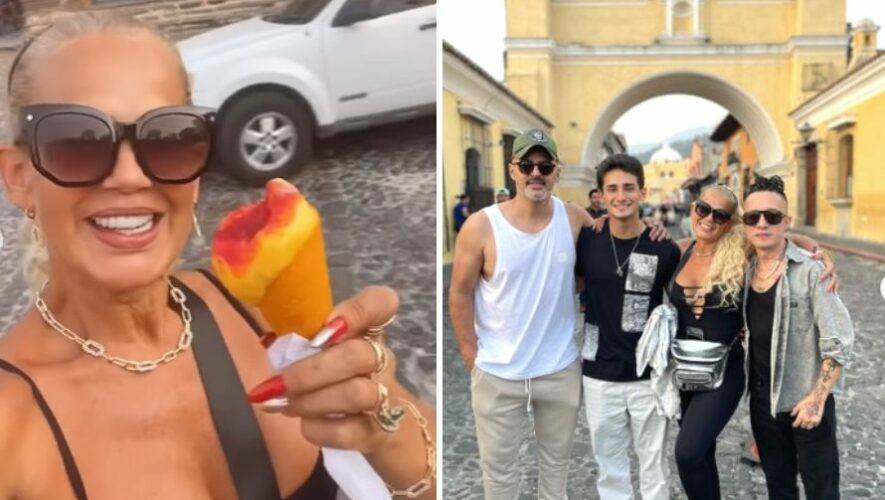 La actriz y cantante cubana Niurka Marcos visitó La Antigua Guatemala, marzo 2023