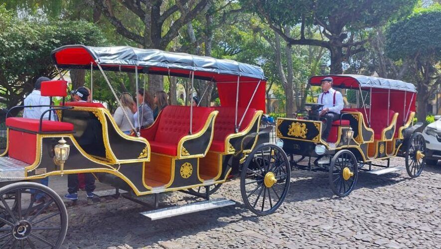 Los carruajes eléctricos en Antigua Guatemala 2023
