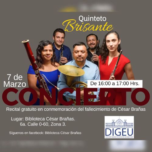 Recital del Quinteto Brisante en Ciudad Guatemala 2023