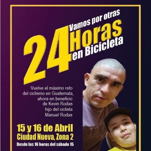 Reto en bicicleta «24 horas de Vida» en Ciudad Guatemala 2023