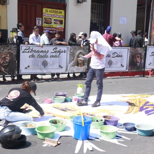 Alfombra de la Abuela Chucho Callejero 2023 semana santa guatemala