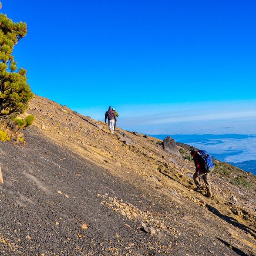 Ascenso al volcán Acatenango