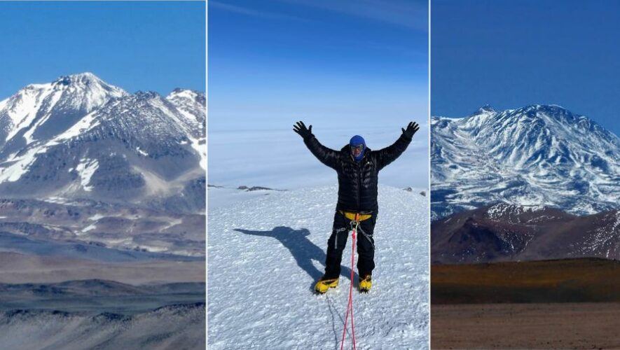 reto Viñals escalar volcán bonete y el muerto en Argentina