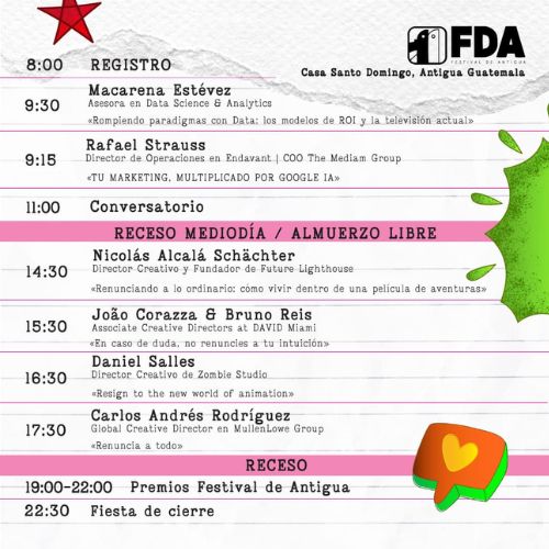 Agenda del Festival Antigua 2023