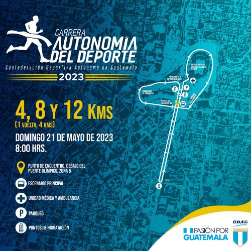 Carrera Autonomía del Deporte en Guatemala 2023