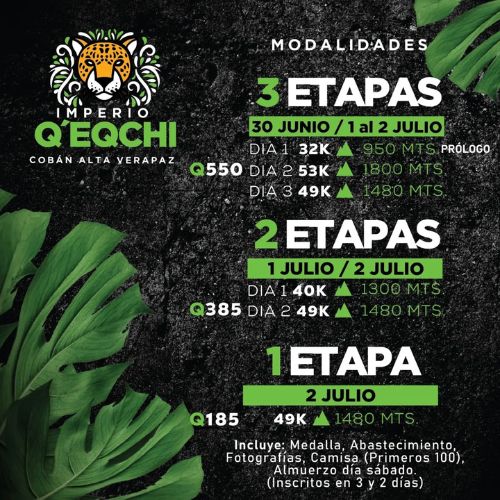 Carrera MTB Imperio Q'EQCHI en Cobán 2023