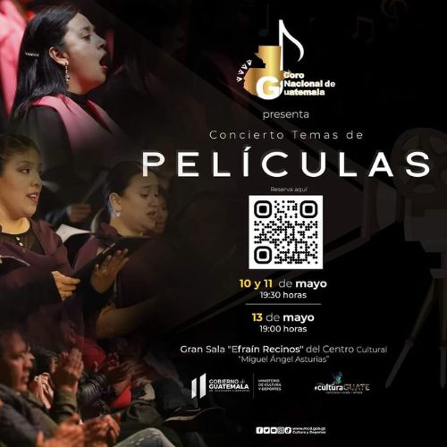 Conciertos con temas de película del Coro Nacional de Guatemala 2023