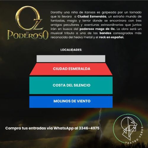 Musical «Oz El Poderoso» en Teatro Lux Junio 2023