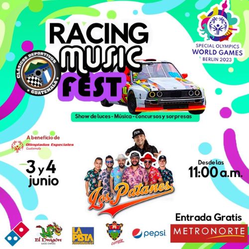 Racing Music Fest a beneficio de Olimpiadas Especiales Guatemala 2023