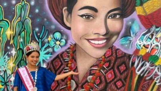 Artistas guatemaltecos realizaron un mural dedicado a Edna Figueroa, junio 2023