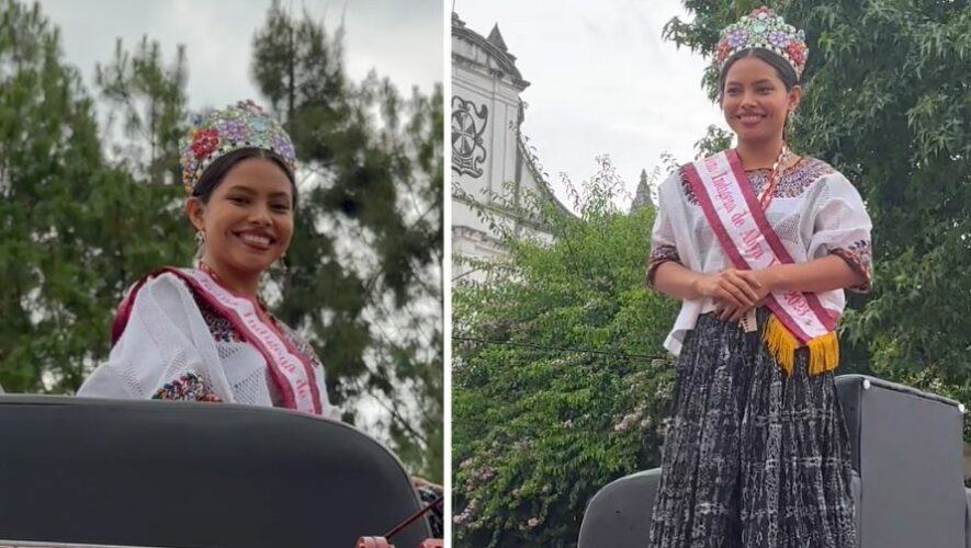 Así fue el recibimiento de Edna Figueroa en Cobán después de ganar el certamen Señorita Abya Yala 2023 en Panamá