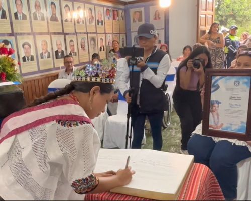 Así fue el recibimiento de la Reina Indígena de Abya Yala 2023 en Cobán