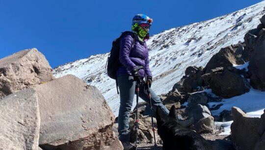 Bárbara Padilla hizo una expedición al Pico de Orizaba en México