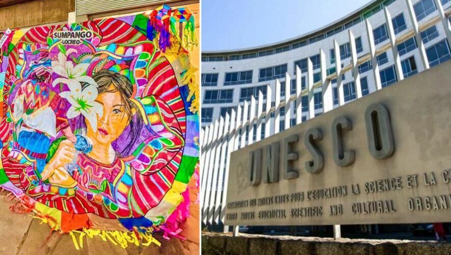 Barrilete Gigante fue expuesto en la sede central de la Unesco en París, junio 2023