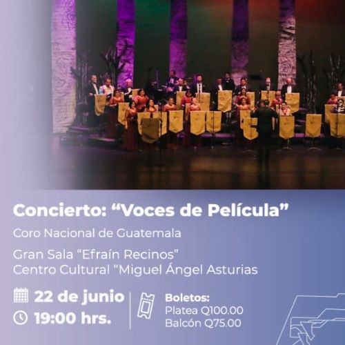 Concierto «Voces de Película» del Coro Nacional de Guatemala 2023