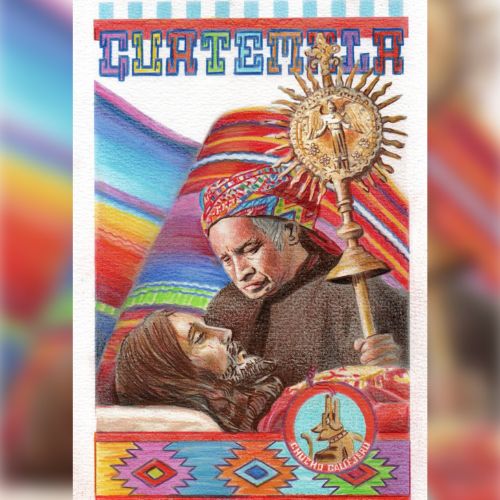 Diseño de la alfombra de Guatemala