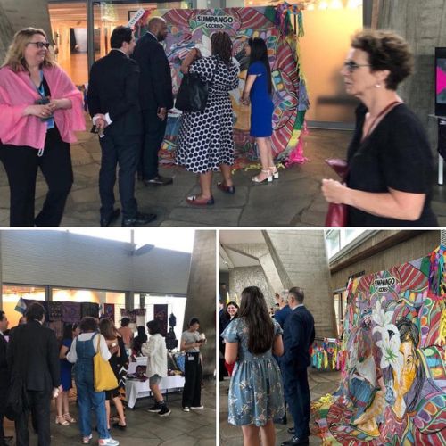 Exhibición de barrilete gigante en la Casa de la Unesco
