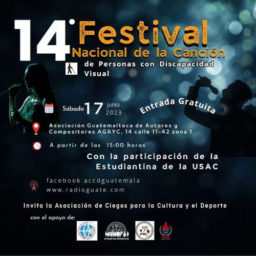 Festival Nacional de la Canción de Personas con Discapacidad Visual en Guatemala 2023