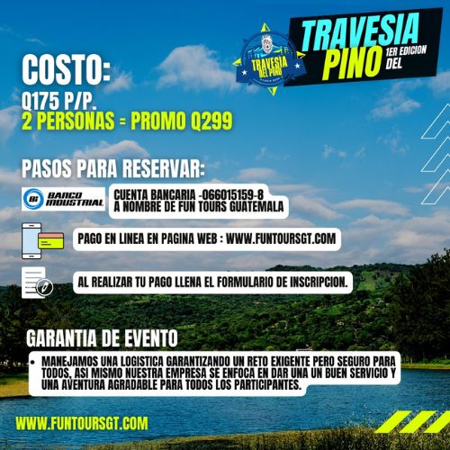 Información sobre la travesía en bicicleta por la Laguna El Pino, Santa Rosa Julio 2023