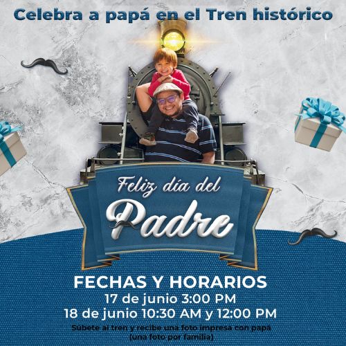 Recorridos en tren por el Día del Padre del Museo del Ferrocarril 2023