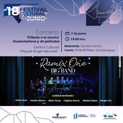 Tributo a la música guatemalteca y de película por Ramix One Big Band en Guatemala 2023