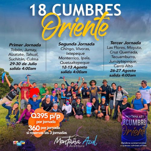 Ascenso a los volcanes del oriente de Guatemala 2023