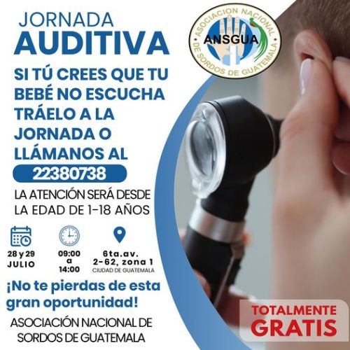 Jornada auditiva de ANSGUA en la Ciudad de Guatemala 2023
