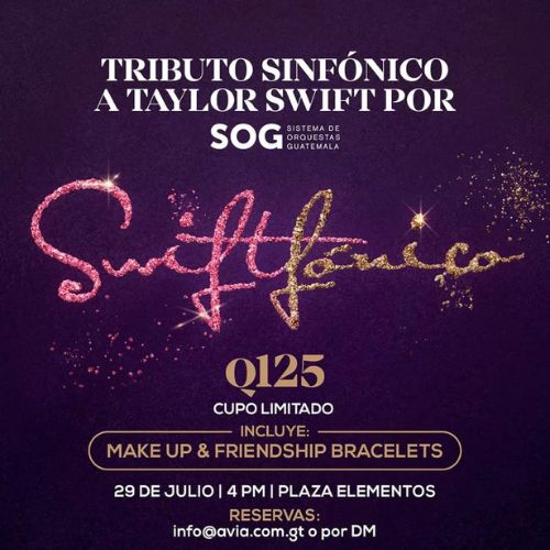 Tributo sinfónico a Taylor Swift en Ciudad Guatemala 2023