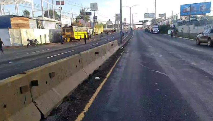 Cierre km 17 en villa nueva santa clara