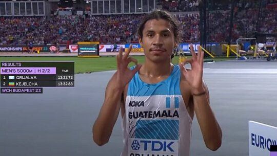 En qué lugar quedó Luis Grijalva en el heat clasificatorio de 5000m, Mundial de Atletismo 2023
