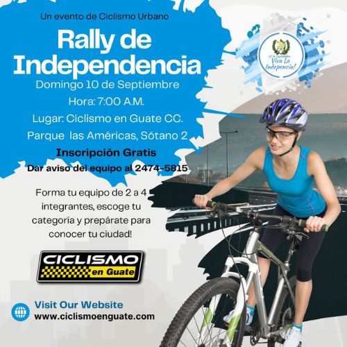 Rally de Independencia en bicicleta por la Ciudad de Guatemala 2023