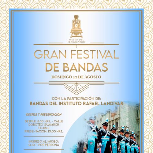 Recorridos expres y Festival de Bandas del Museo del Ferrocarril de Guatemala