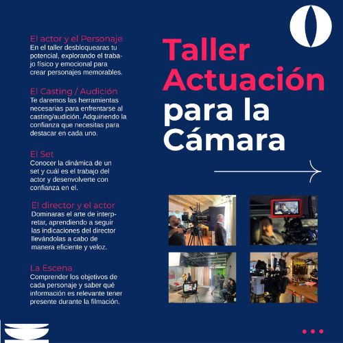 Taller de actuación para la cámara con la actriz Camila Selser en Guatemala Septiembre 2023