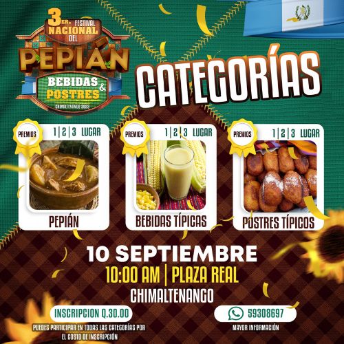 Tercer Festival Nacional del Pepián en Chimaltenango 2023