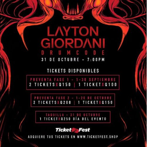 Concierto de Layton Giordani en Guatemala 2023