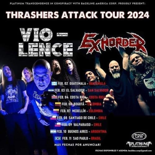 Concierto de Vio-lence y Exhorder en Guatemala 2024