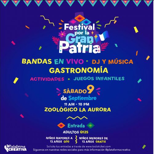 Festival de música «La Gran Patria» en Guatemala 2023