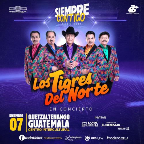 Concierto de Los Tigres del Norte en Xela 2023