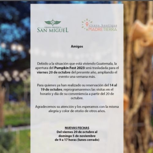 Sesión de fotos Granja Orgánica San Miguel nueva fecha