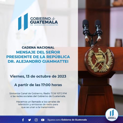 adena nacional Presidente de Guatemala octubre 2023